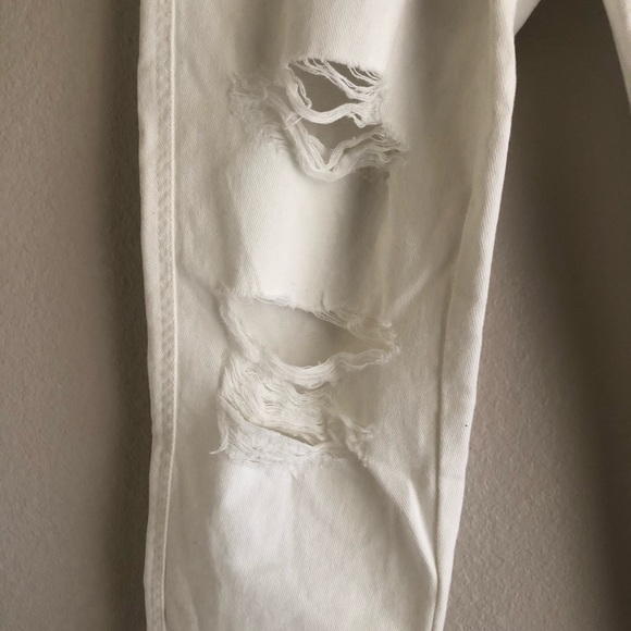 Aeropostale Boyfriend White 5 Pocket Jeans - Picture 4 of 13